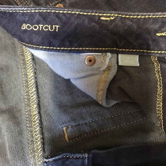 Michael Kors Bootcut Dark Wash Mid-Rise Jeans - Picture 6 of 8